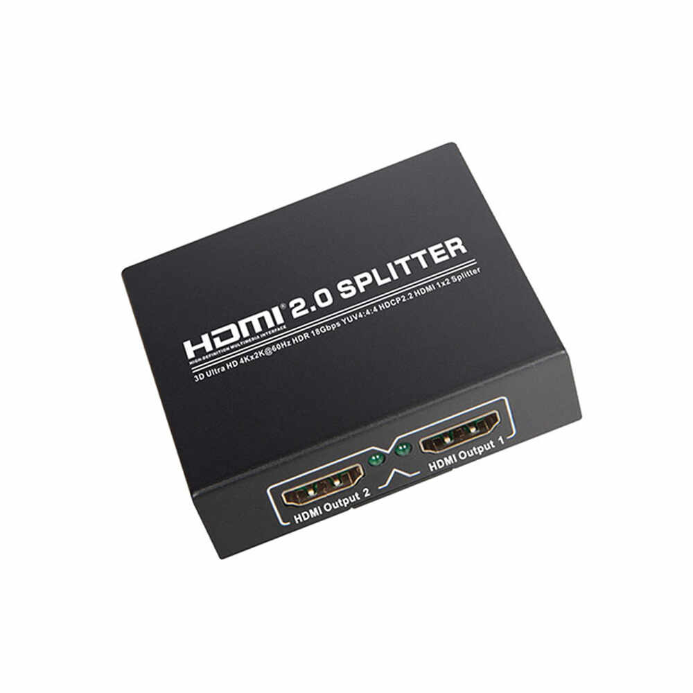 Spliter HDMI 2.0 cu 2 porturi, plug and play, 4K x 2K