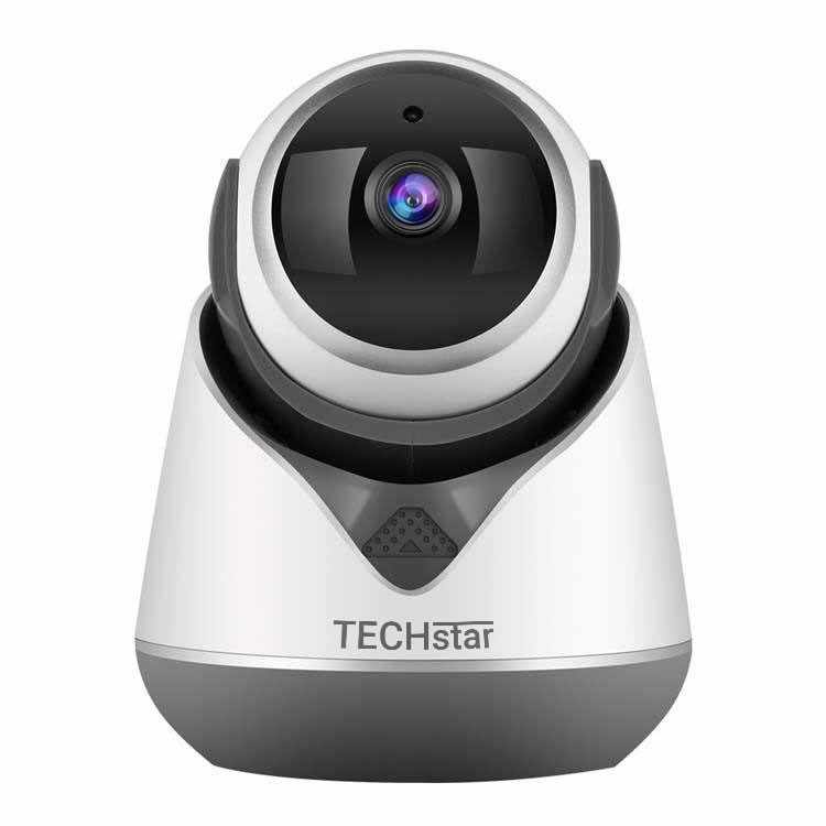 Camera Supraveghere Techstar® CR-19Y, Full HD, Night Vision, Detectare Miscare, MicroSD Card, Conexiune Hotspot Wireless, Port LAN