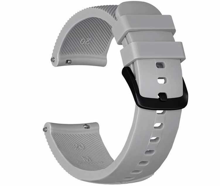 Curea ceas Smartwatch Samsung Gear S2, iUni 20 mm Silicon Grey