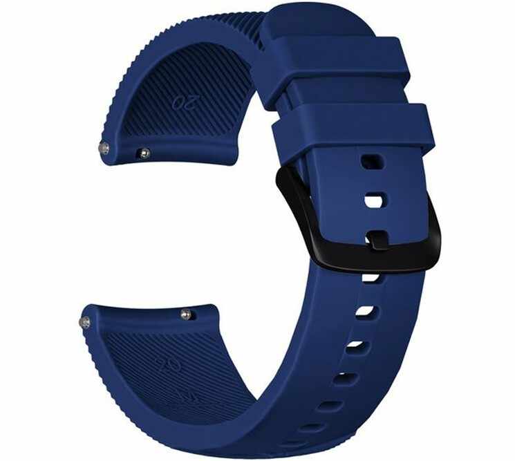 Curea ceas Smartwatch Samsung Gear S2, iUni 20 mm Silicon Midnight Blue