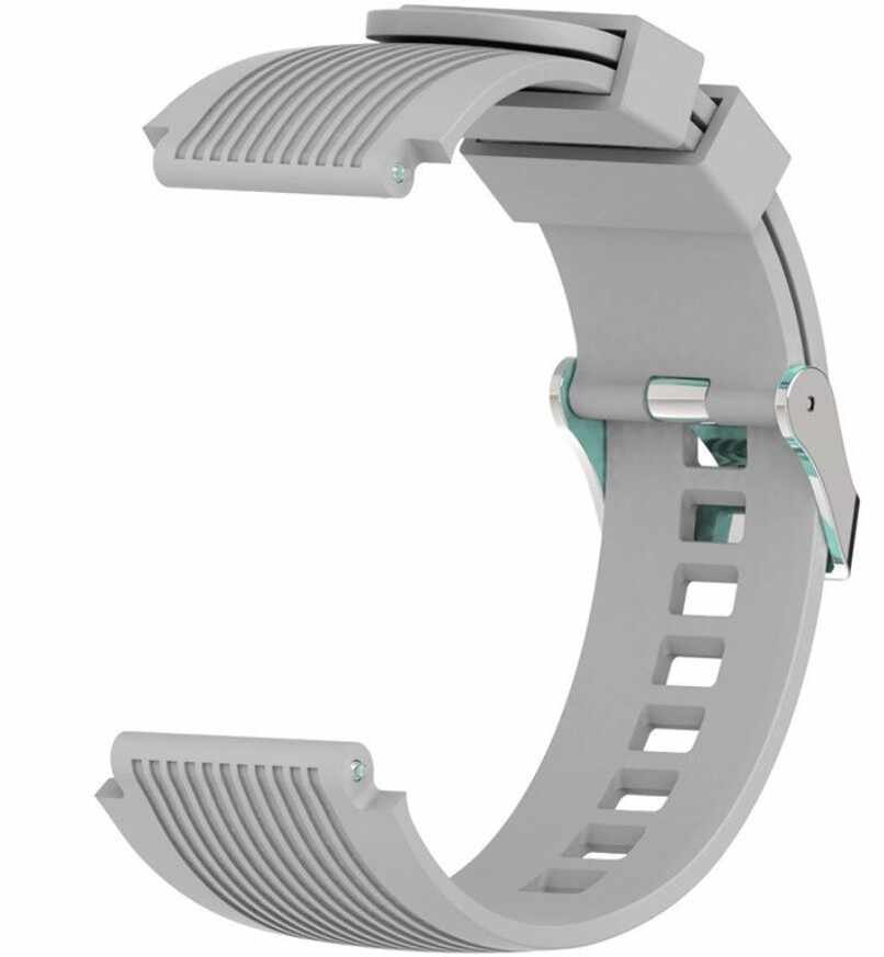 Curea ceas Smartwatch Samsung Gear S2, iUni 20 mm Silicon Sport Grey