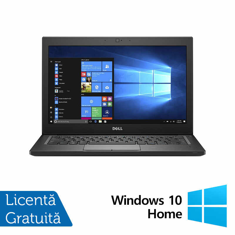 Laptop Refurbished DELL Latitude 7280, Intel Core i5-7200U 2.50GHz, 8GB DDR4, 240GB SSD, 12.5 Inch, Fara Webcam + Windows 10 Home