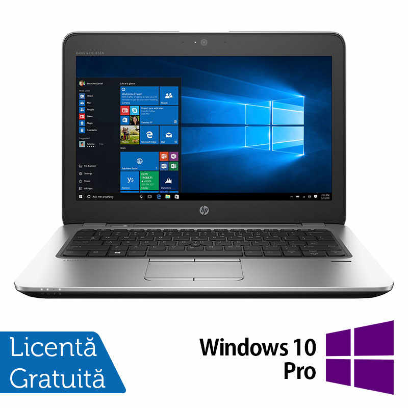 Laptop Refurbished HP EliteBook 820 G3, Intel Core i5-6300U 2.40GHz, 8GB DDR4, 480GB SSD, 12.5 Inch, Fara Webcam + Windows 10 Pro
