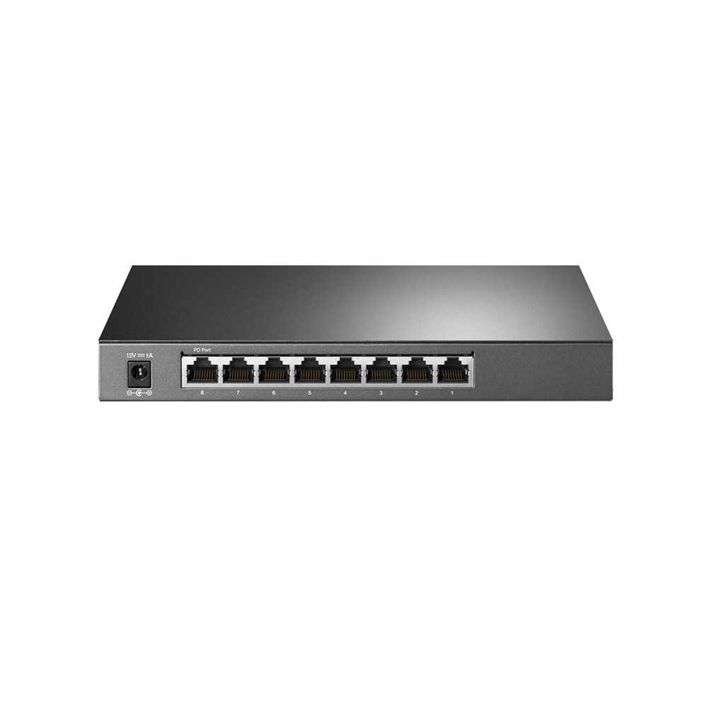 Switch cu 8 porturi Gigabit TP-Link JetStream TL-SG2008, 16 Gbps, 11.90 Mpps, 8000 MAC, cu management