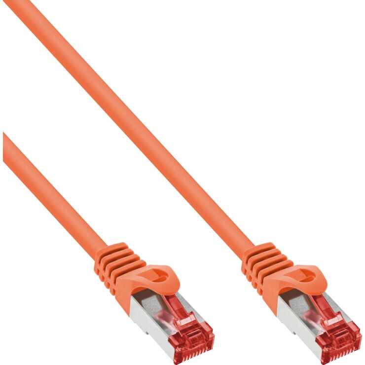 Cablu de retea RJ45 Cat.6 SFTP PiMF 20m Orange, InLine IL76420O