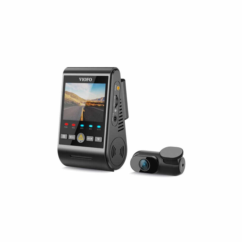 Camera auto fata/spate Viofo A229 DUO, 4 MP, WiFi, GPS, slot card, detectia miscarii, microfon