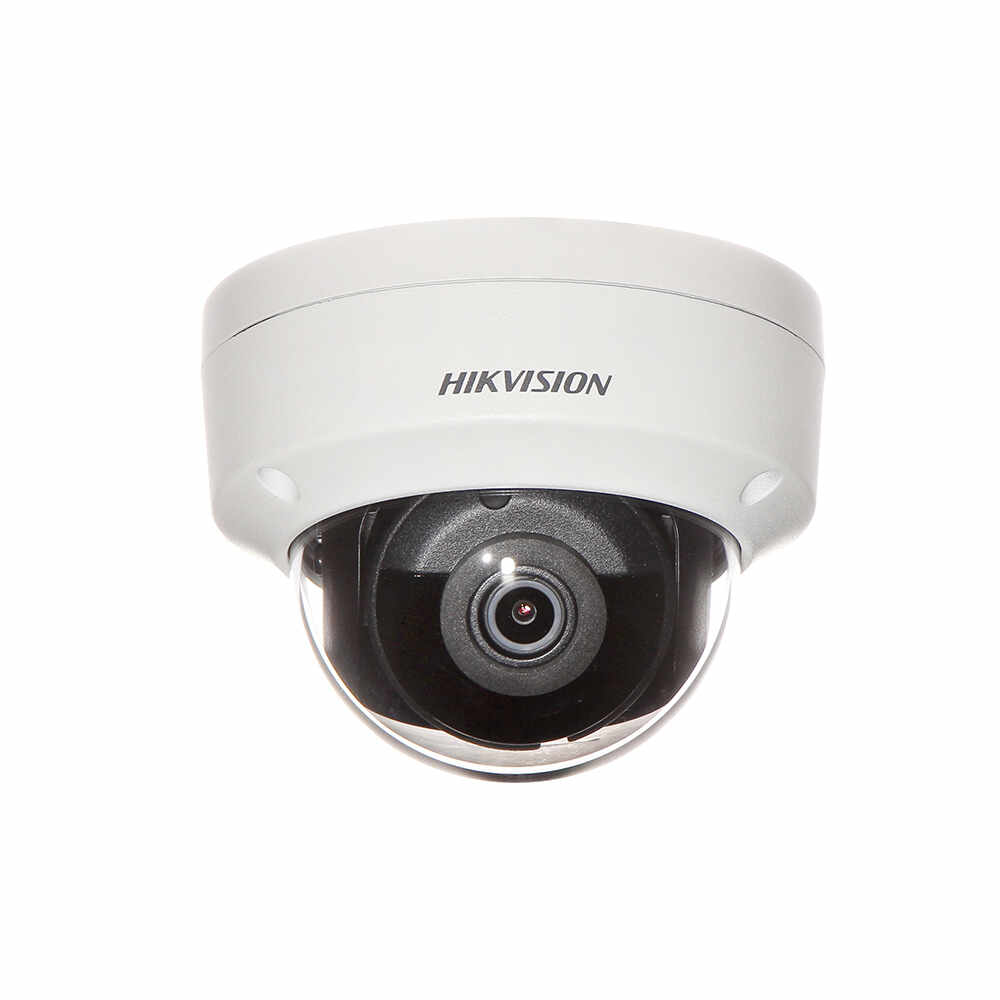 Camera supraveghere de interior IP Dome Hikvision Acusense DS-2CD2123G2-IS(4MM)(D), 2MP, IR 30 m, 2.8 mm, slot card, PoE