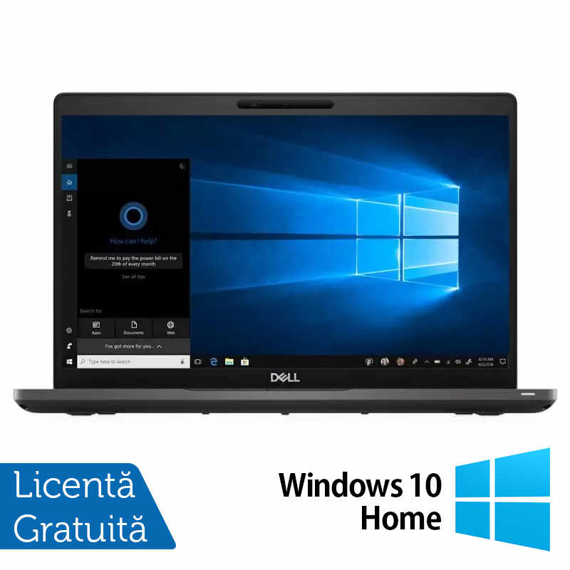 Laptop Refurbished Dell Latitude 5400, Intel Core i5-8365U 1.60-4.10GHz, 8GB DDR4, 240GB SSD, 14 Inch HD, Fara Webcam + Windows 10 Home