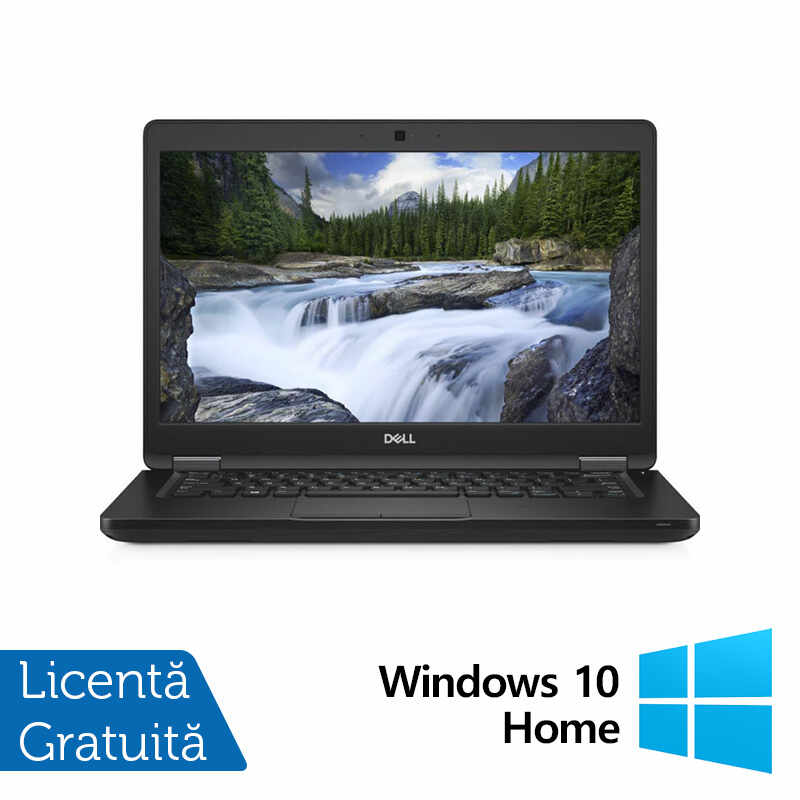 Laptop Refurbished Dell Latitude 5490, Intel Core i3-7130U 2.70GHz, 8GB DDR4, 240GB SSD, 14 Inch, Webcam + Windows 10 Home