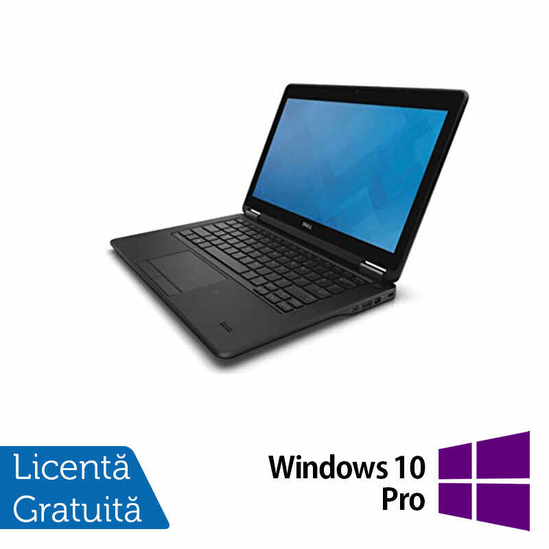 Laptop Refurbished Dell Latitude E7250, Intel Core i5-5300U 2.30GHz, 8GB DDR3, 240GB SSD, Webcam, 12.5 Inch + Windows 10 Pro