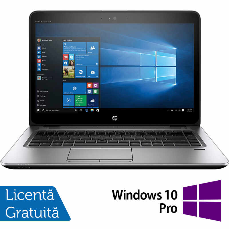 Laptop Refurbished HP EliteBook 840 G5, Intel Core i5-8350U 1.70-3.60GHz, 8GB DDR4, 240GB SSD, 14 Inch Full HD TouchScreen, Webcam + Windows 10 Pro