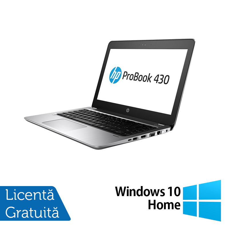 Laptop Refurbished HP ProBook 430 G4, Intel Core i5-7200U 2.50GHz, 8GB DDR4, 240GB SSD, 13.3 Inch, Webcam + Windows 10 Home