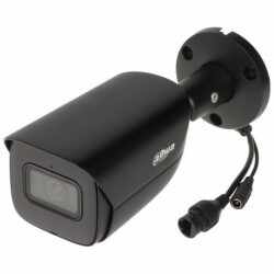 Camera de supraveghere IP, 5 MP, IR 30 m, PoE, WizSense, slot MicroSD, microfon incorporat, Dahua IPC-HFW2541E-S-BLACK