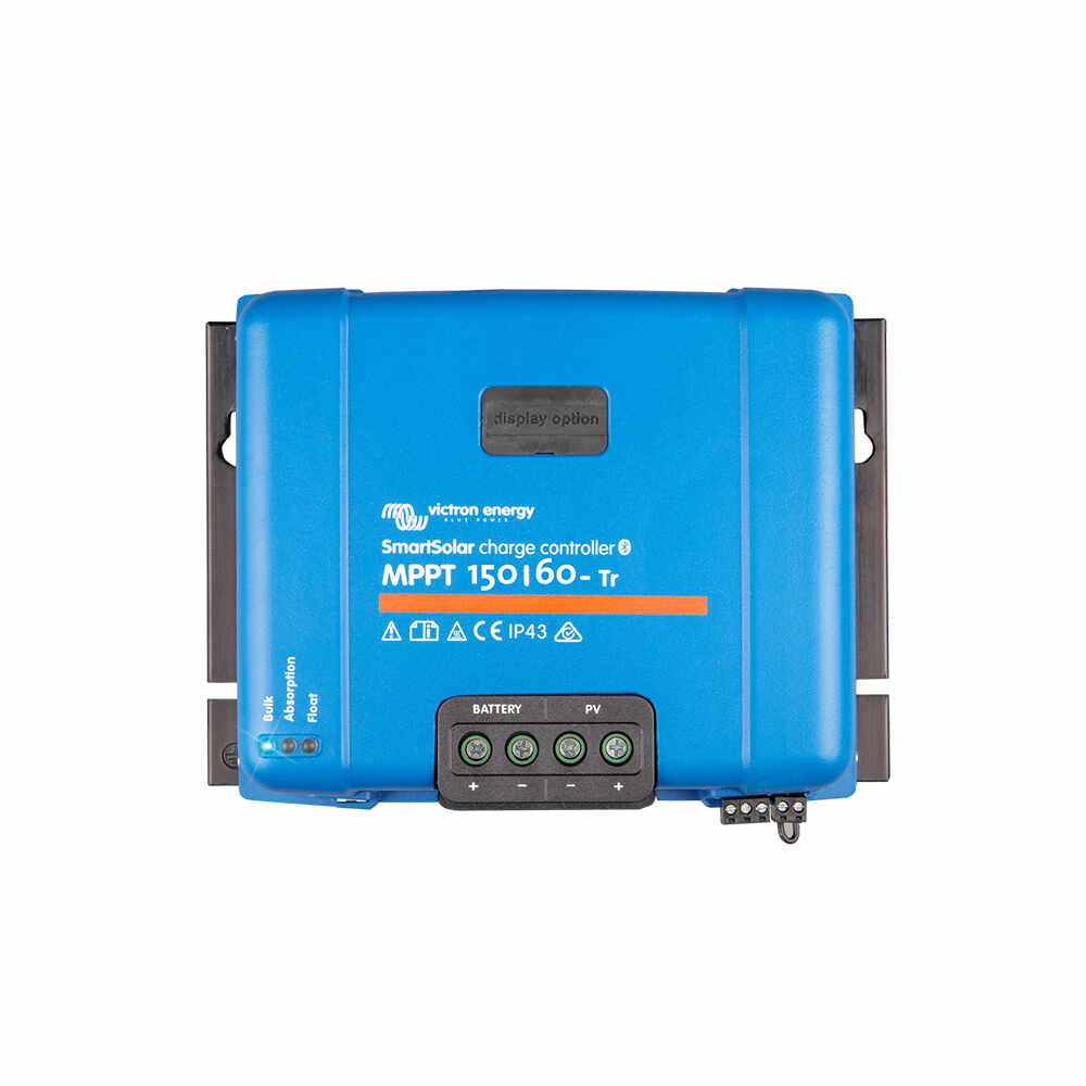 Controler pentru incarcare acumulatori sisteme fotovoltaice MPPT Victron SmartSolar SCC115060210, 12/24/48V, 60 A, bluetooth, conectori TR