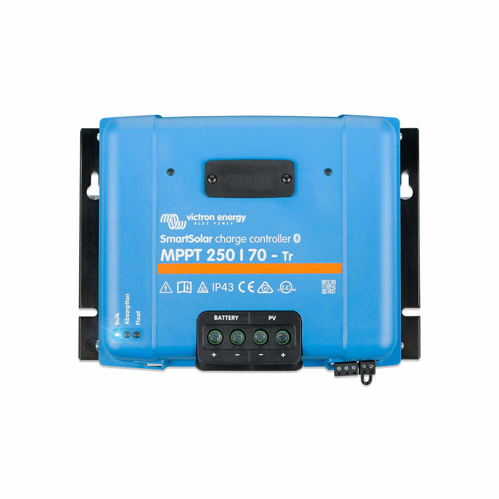 Controler pentru incarcare acumulatori sisteme fotovoltaice MPPT Victron SmartSolar SCC125070220, 12/24/48V, 70 A, 250V, bluetooth, conectori TR