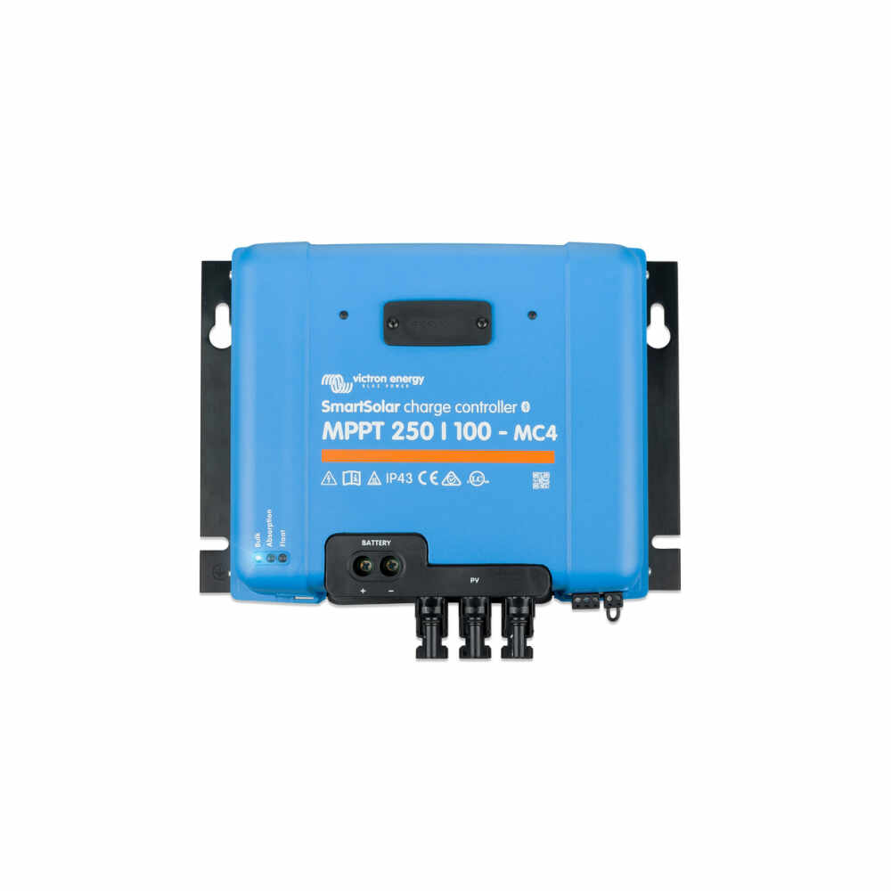Controler pentru incarcare acumulatori sisteme fotovoltaice MPPT Victron SmartSolar SCC125110511, 12/24/48V, 100A, 250V, VE.Can, bluetooth, conector MC4