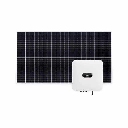 Sistem fotovoltaic 4 kW, invertor monofazat Hibrid WiFi si 9 panouri Canadian Solar, 144 celule, 455 W
