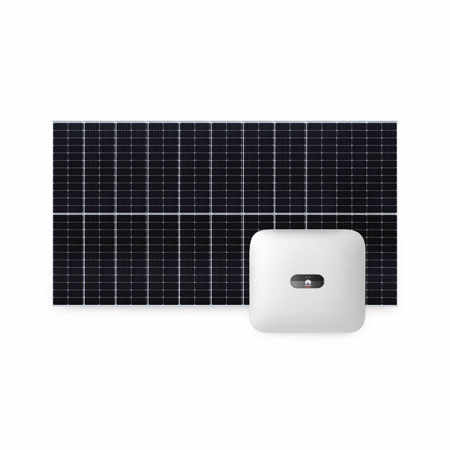 Sistem fotovoltaic 4 kW, invertor trifazat On Grid WiFi si 9 panouri Canadian Solar, 144 celule, 455W