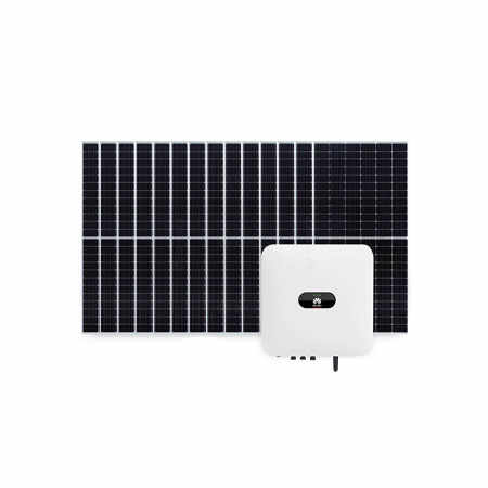 Sistem fotovoltaic 6 kW, invertor monofazat Hibrid WiFi cu 14 panouri Canadian Solar, 144 celule, 455 W