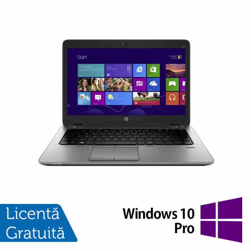 Laptop Refurbished HP EliteBook 820 G1, Intel Core i5-4200U 1.60GHz, 8GB DDR3, 240GB SSD, 12 Inch, Webcam + Windows 10 Pro