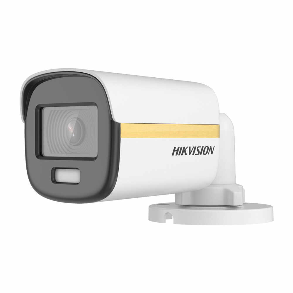 Camera supraveghere exterior Hikvision ColorVu DS-2CE12UF3T-E, 8 MP, 2.8 mm, lumina alba 40 m, PoC