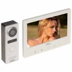 Kit videointerfon Dahua KTW03 1 MP monitor 7 inch, 1 familie, WDR, PoE, IP65, WiFi