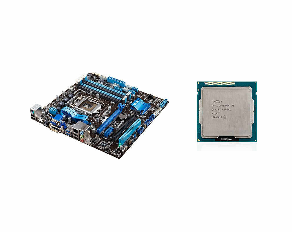 Placa de baza Asus P8Z77-M + Procesor Intel Core i5-3470 3.20GHz, Socket 1155, mATX, Shield, Cooler
