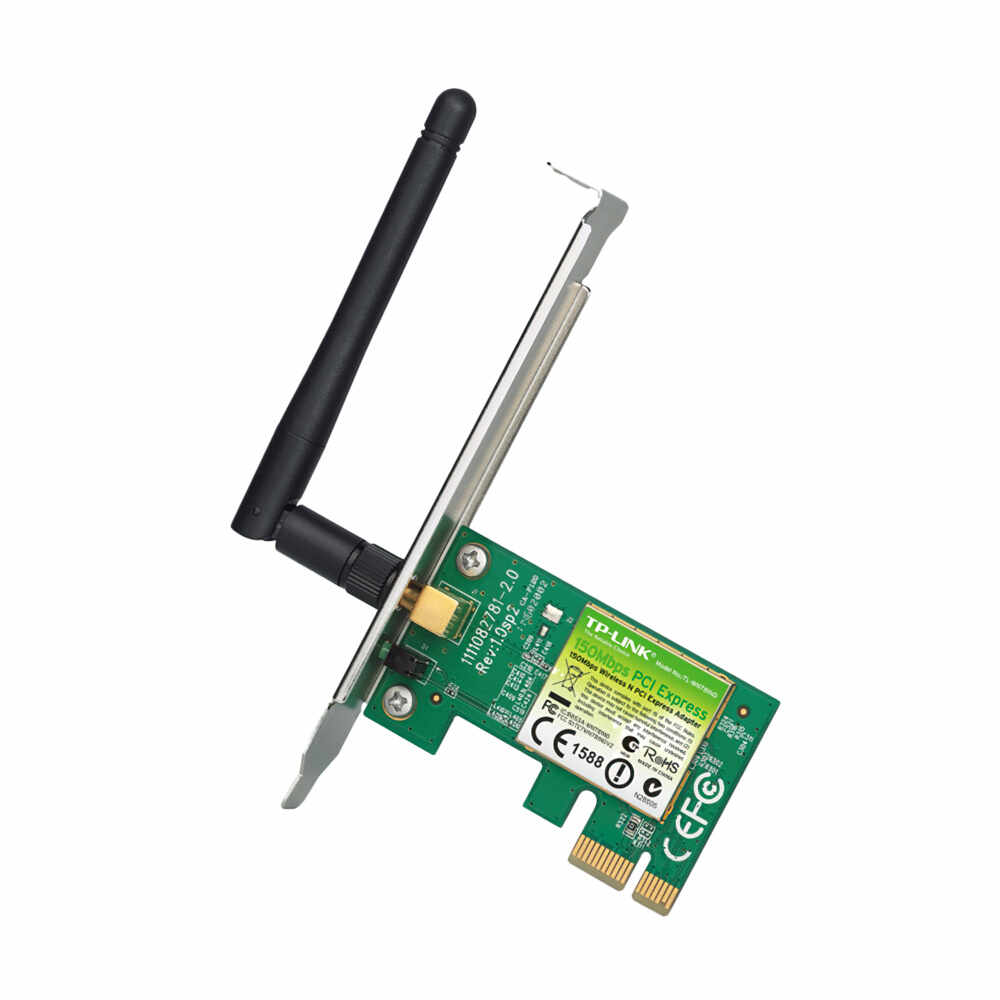 Adaptor Wireless TP-Link TL-WN781ND, 2.4 GHz, 150Mbps, PCI Express, 2dBi