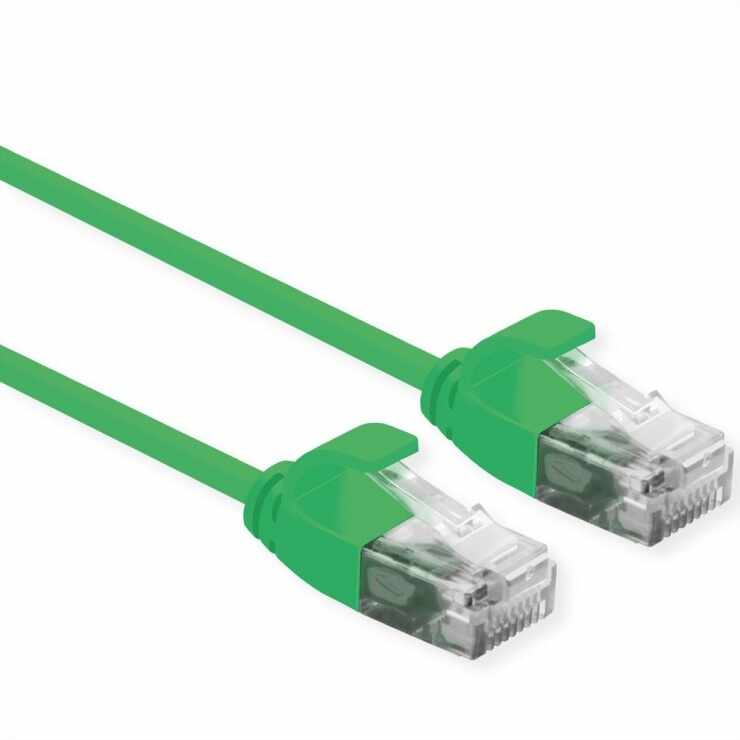 Cablu de retea RJ45 MYCON Slim UTP Cat.6A LSOH 20m Verde, CON0992