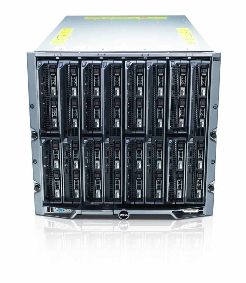 Sistem server BLADE - DELL, incinta + 4 Switch-uri + 3 x blade-uri M640