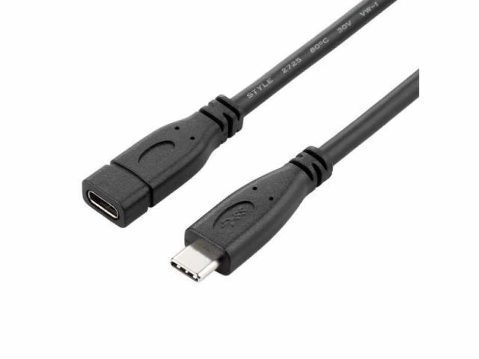 Cablu prelungitor USB 3.1 Gen 2-C T-M 1m Negru, KU31MFA1