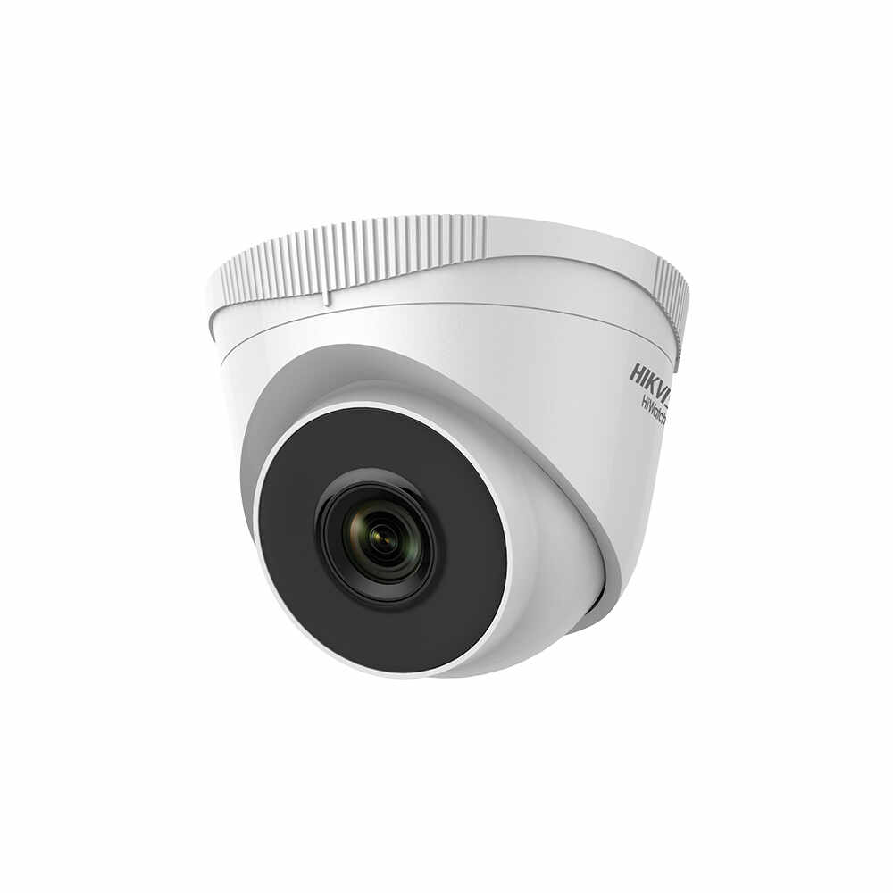 Camera supraveghere Dome IP Hikvision HiWatch HWI-T221H-28(C), 2MP, IR 30 m, 2.8 mm, detectare miscare, PoE