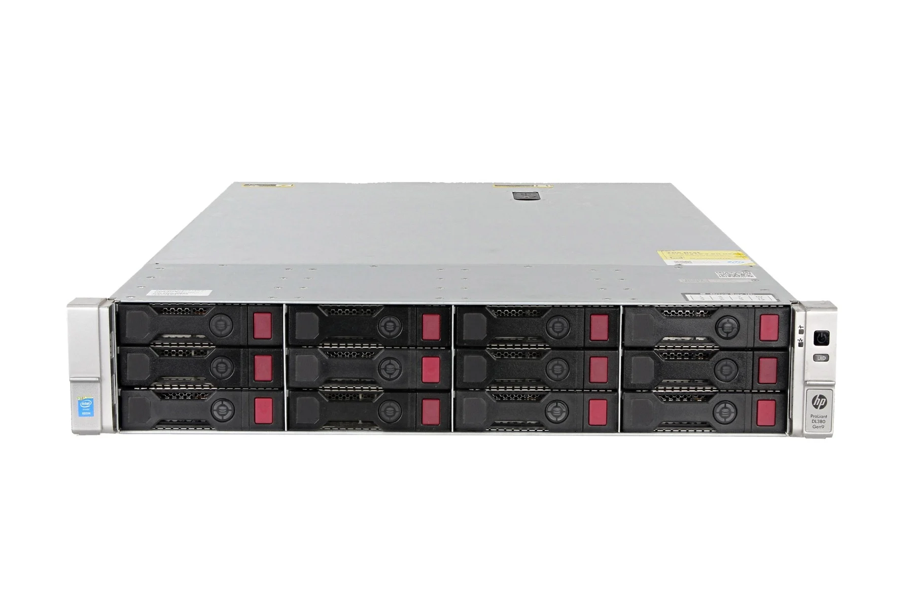 Server Refurbished HP ProLiant DL380 G9 2U 2 x Intel Xeon Hexa Core E5-2620 V3 2.40 - 3.20GHz, 32GB DDR4 ECC Reg, 2 x 240GB SSD SATA + 10 x 6TB HDD SAS-7.2k, Raid P840ar/4GB, 4 x 1Gb Ethernet + 2 x 10Gb SFP, iLO 4 Advanced, 2xSurse HS