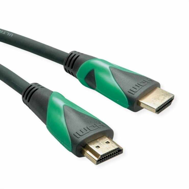 Cablu ATC Ultra HDMI (certificat) 8K60Hz T-T 1m Green, Roline 11.44.6010
