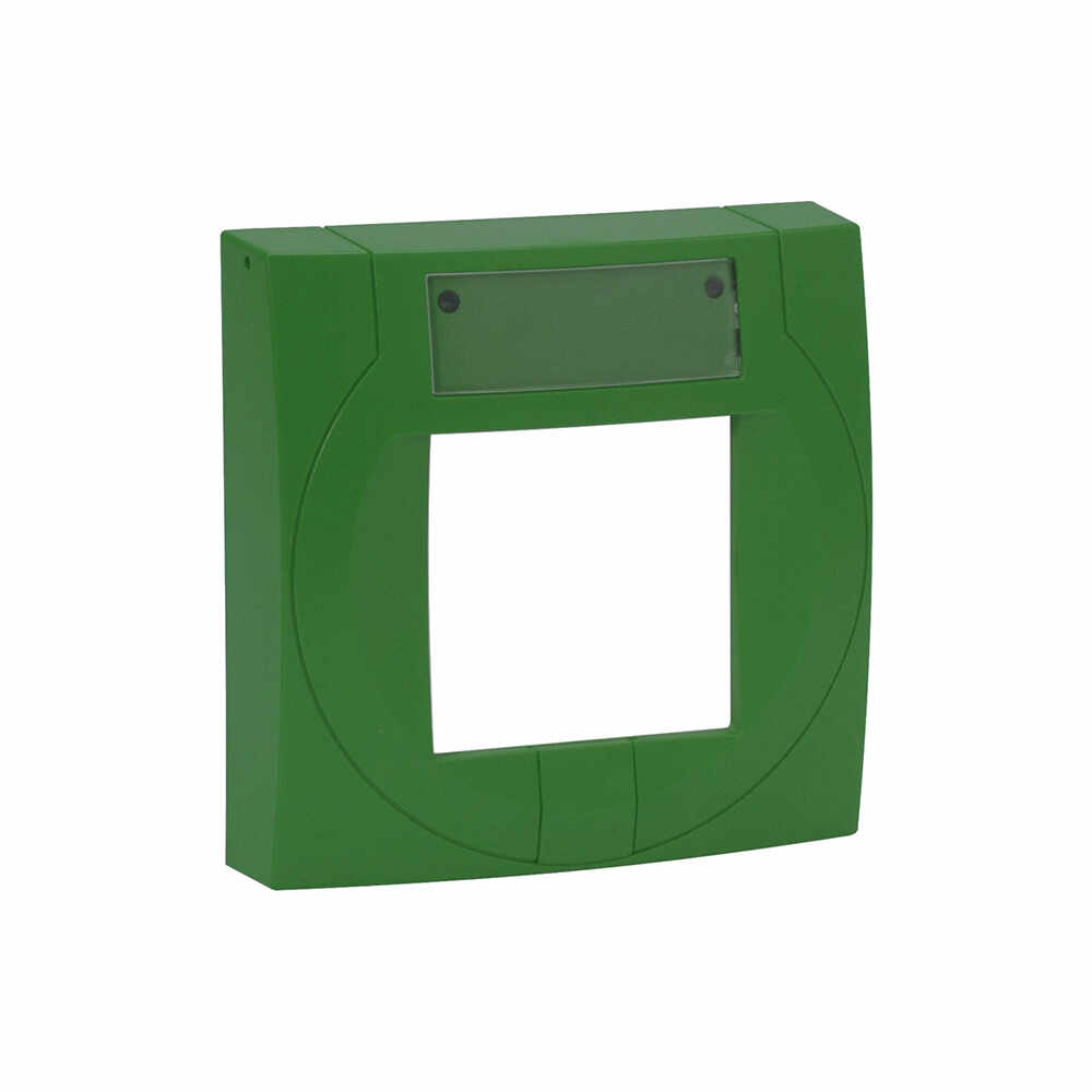 Carcasa pentru buton incendiu Esser 704954, verde, cu sticla