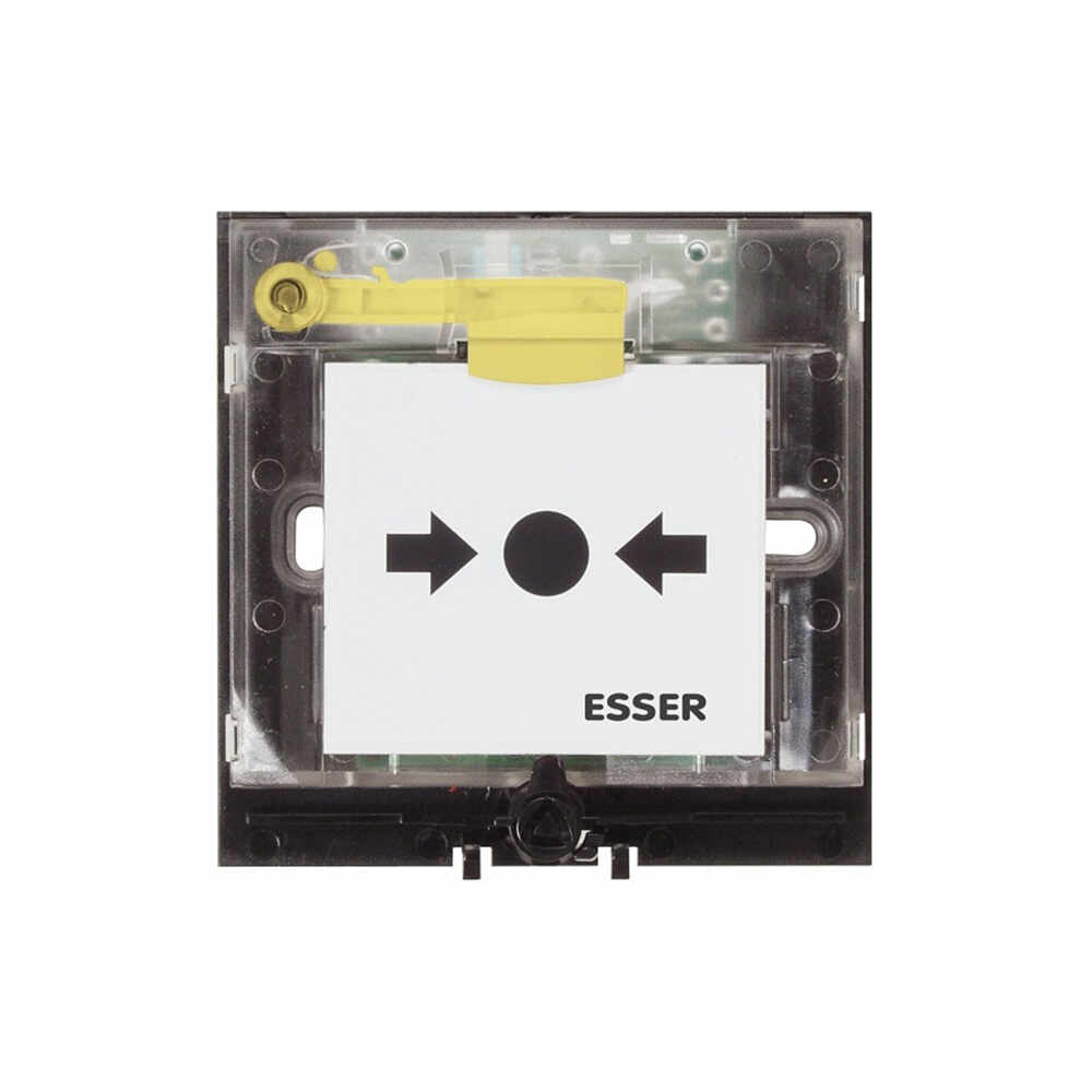 Modul electronic buton mic Esser 804956, cu geam, cu releu, fara izolator de bucla