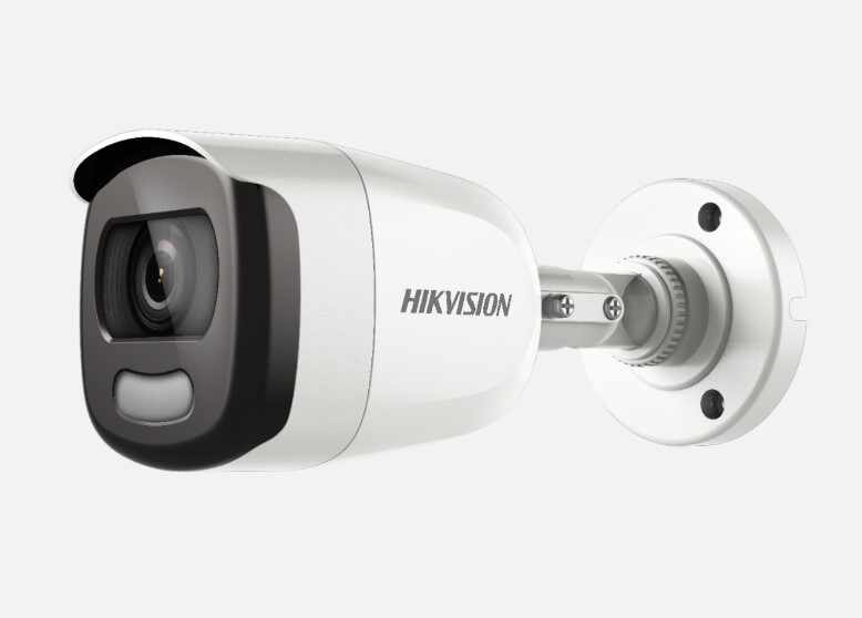 Kit supraveghere video Hikvision 8 camere ColorVU 2MP, lumina alba 20m, DVR 8 canale 4 MP lite, accesorii