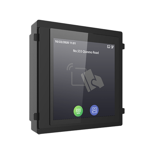 Modul afisaj IPS touch screen, 4 inch, pentru Interfon modular - HIKVISION DS-KD-TDM