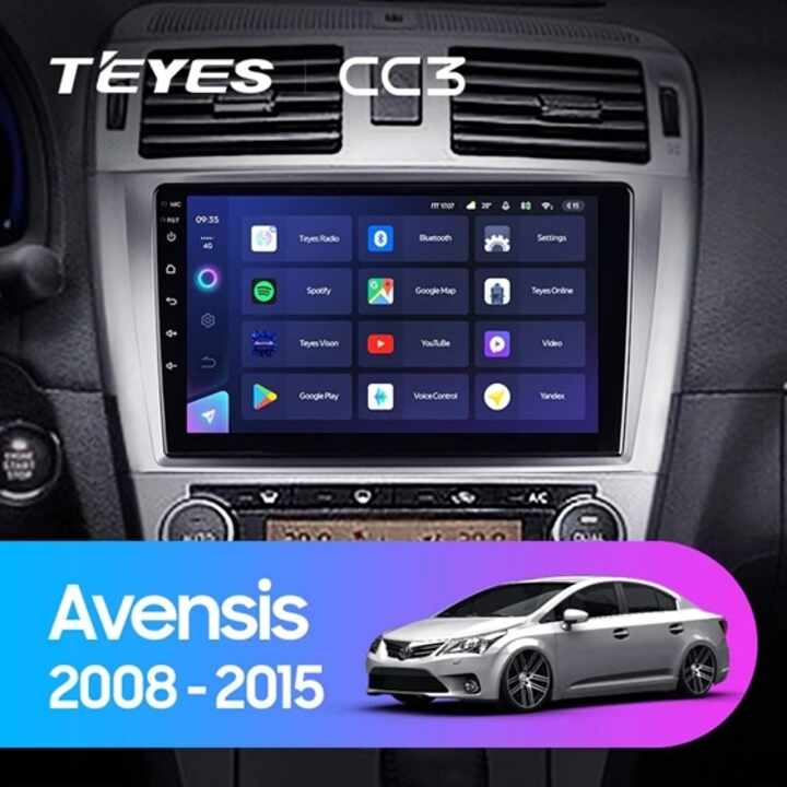 Navigatie dedicata Toyota Avensis 3 2008-2015, Teyes X1 WiFi, 32GB ROM, 2GB RAM LDDR3, Procesor Quad-core 4 x 1.3Ghz, Display IPS 9