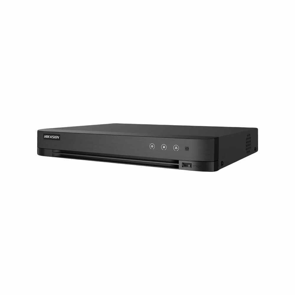 DVR Hikvision Turbo AcuSense IDS-7204HUHI-M1SAC, 4 canale, 5 MP, functii smart, audio prin coaxial