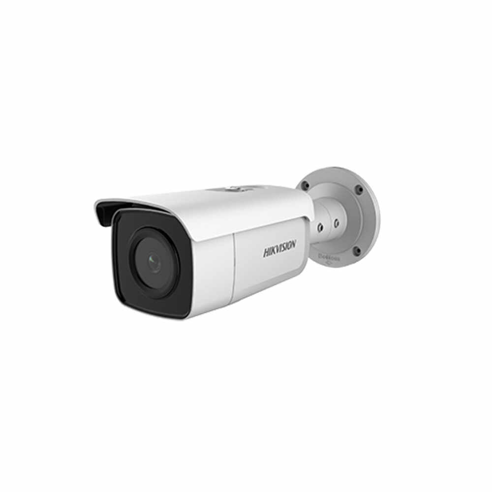 Camera supraveghere IP exterior Hikvision AcuSense DarkFighter DS-2CD2T86G2-2I4C, 8 MP, IR 60 m, 4 mm, slot card, PoE