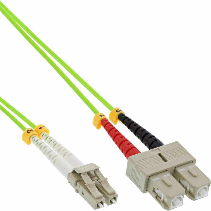 Cablu fibra optica LC-SC Duplex OM5 15m, InLine IL88655Q