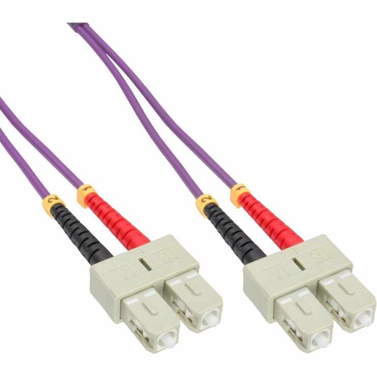 Cablu fibra optica SC-SC Duplex OM4 10m, InLine IL83510P