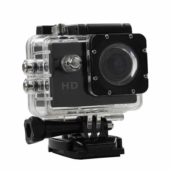 Resigilat Camera Sport S5000 Ecran 2 inch Subacvatica FullHD 1080P 12MPx Black EXSports