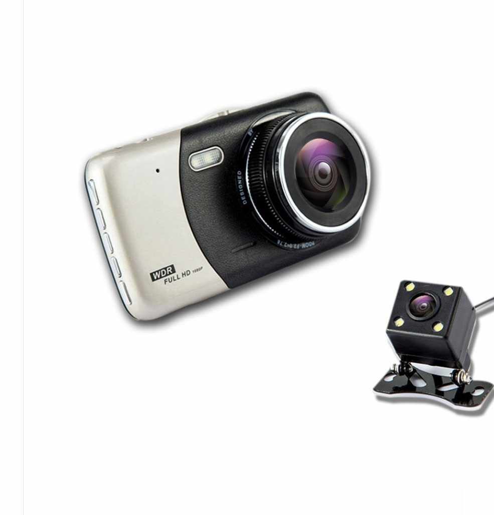 Resigilat Camera Video Auto Dubla Techstar® T810 FullHD Cu Functia WDR si Ecran IPS 4inch