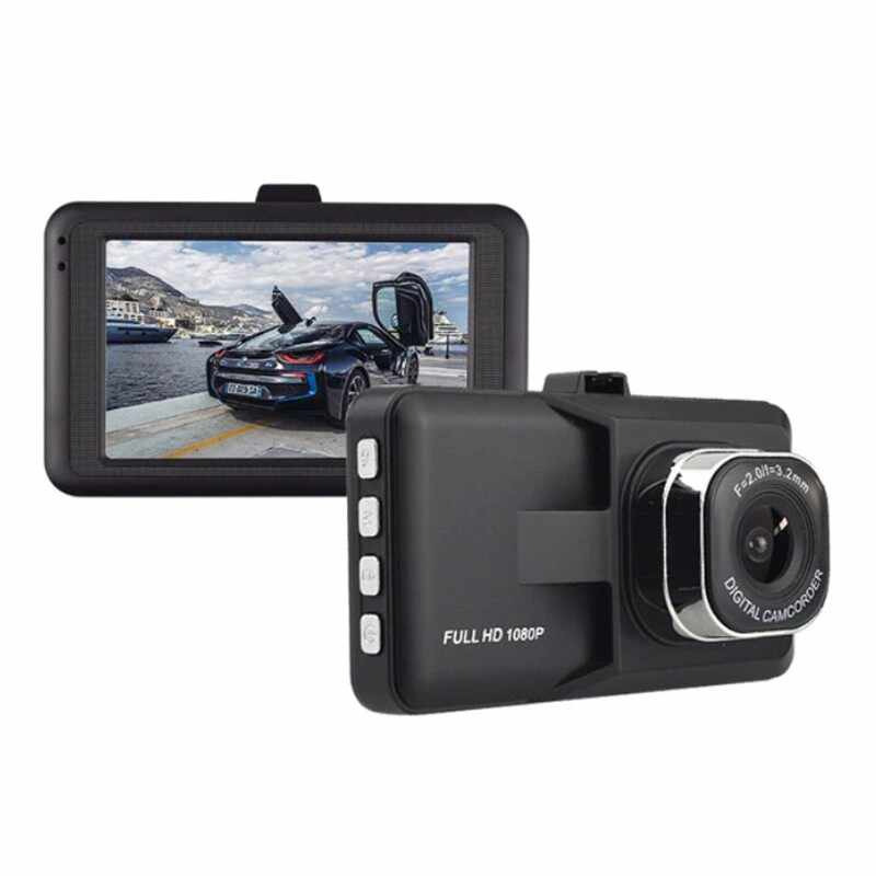 Resigilat Camera Video Auto Techstar® T616, Display LCD 3 inch, Full HD, Rezolutie 1080P, G-Sensor, Night Vision, Unghi de filmare 140°, Negru