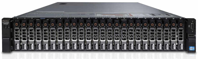Server Refurbished Dell PowerEdge R720xd, 2x Intel Xeon Octa Core E5-2670 2.6 - 3.3GHz, 64GB DDR3 ECC, 2 x 400GB SSD SAS + 4 x 1.2TB HDD SAS/10k, Raid Perc H710 mini, Idrac 7, 2 surse HS