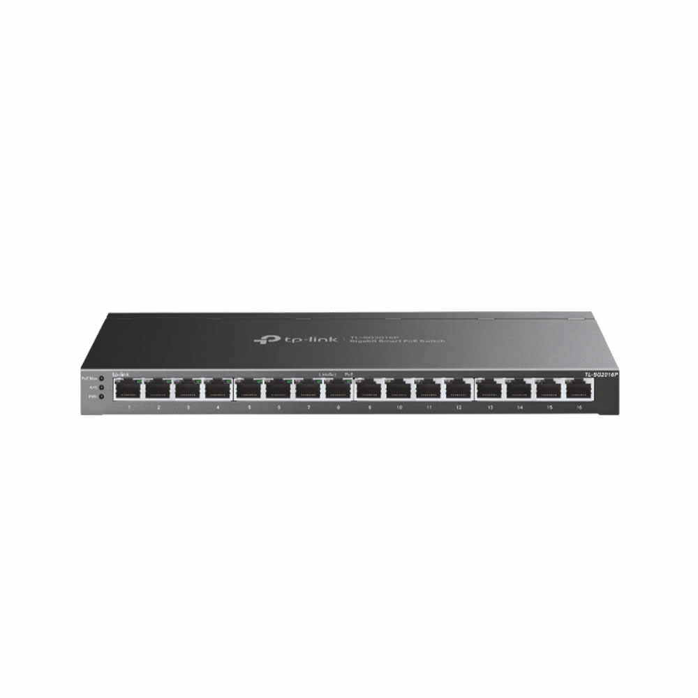 Switch 16 porturi Gigabit IP TP-Link Jetstream TL-SG2016P, cu management, PoE