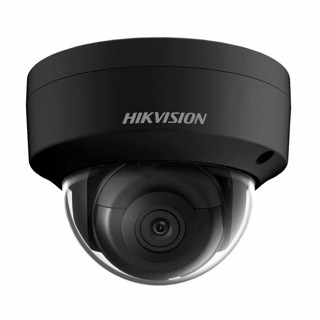 Camera supraveghere IP Dome Hikvision Acusense DS-2CD2146G2-ISUBC, 4 MP, 2.8 mm, IR 30 m , PoE, microfon, slot card, neagra