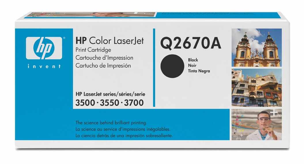 Cartus compatibil: HP Color LaserJet 3500, 3550, 3700 Series WITH CHIP - Black